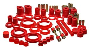 Ford Mustang Bushing Kit - Energy Suspension - Hyper-Flex - Red - `99-`04